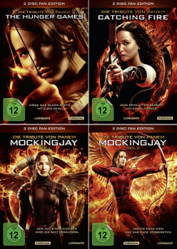 Die Tribute von Panem 1 + 2 + Mockingjay 3.1 + 3.2 Fan Edition (8-DVD)