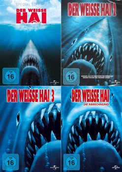 Der weisse Hai 1-4 (Teil 1+2+3+4) (4-DVD)