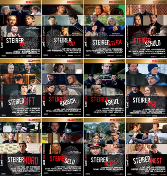 Steirer-Set (12x Landkrimi Steiermark) Steirerschuld, Steirerangst, Steirergeld, Steirerstern, Steirerkind, Steirertod, Steirerrausch, Steirerkreuz, Steirerblut, Steirerwut + Steirermord + Steirergift (12-DVD)