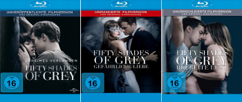 Fifty Shades of Grey 1-3 (Teil 1+2+3) Geheimes Verlangen - Gefährliche Liebe - Befreite Lust (3-Blu-ray)