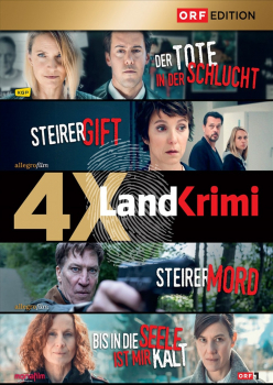 Landkrimi-Set 10 Der Tote in der Schlucht + Steirergift + Steirermord + Bis in die Seele ist mir kalt (4-DVD)