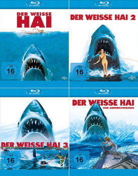 Der weisse Hai 1-4 (Teil 1+2+3+4) (4-Blu-ray)
