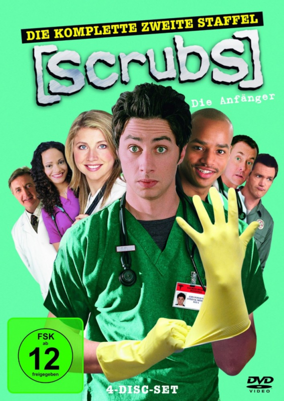 Scrubs: Die Anfänger - Die komplette 2. Staffel (4-DVD)