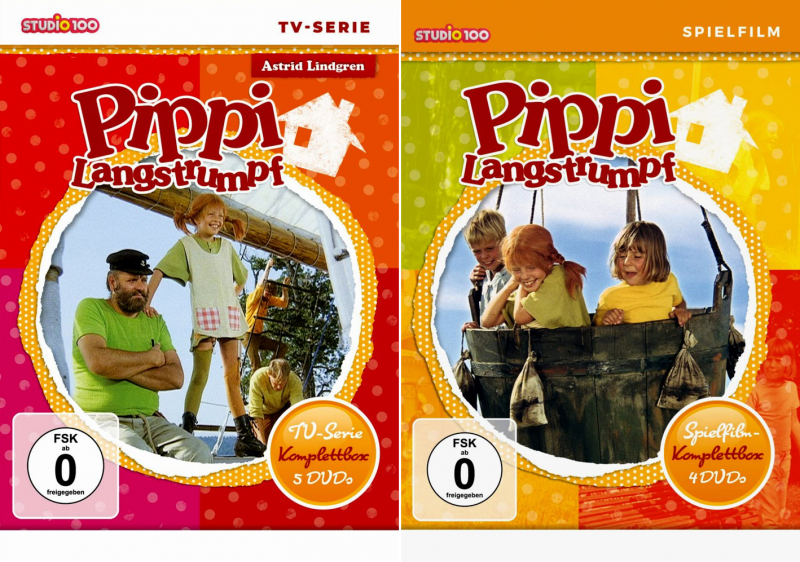 Pippi Langstrumpf - TV-Serie + Spielfim (10-DVD) 2-Boxen