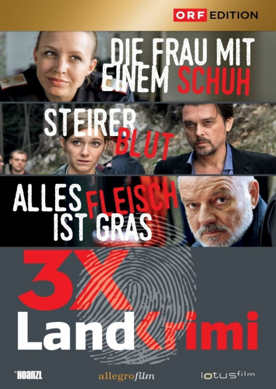 Landkrimi-Set 1 Alles Fleisch ist Gras, Steirerblut, Die Frau mit einem Schuh (3-DVD)