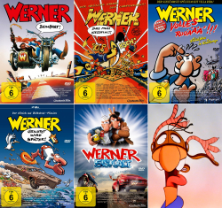 Werner 1 - 5: Beinhart, Das muss kesseln, Volles Rooäää, Gekotzt wird später, Eiskalt (5-DVD)