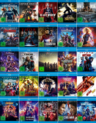 Marvel Studios 25er Mega Bundle - Thor 1-4 Doctor Strange 1+2 Guardians of the Galaxy 1+2 u.v.m. (Blu-ray-Set)